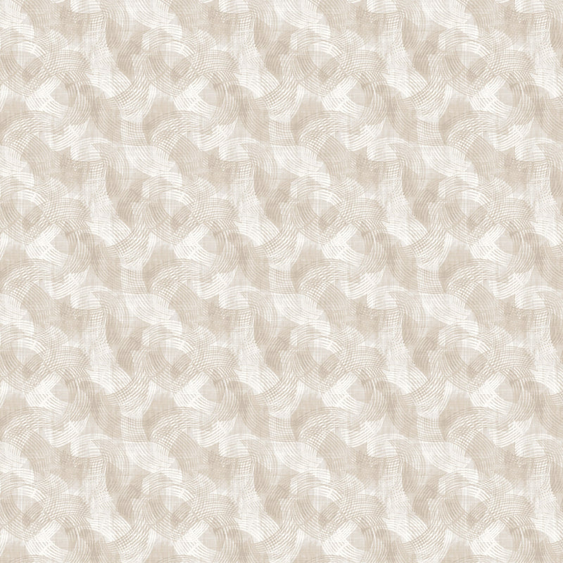 108" Crescent Quilt Backing Fabric - Textured Arcs in Ivory - 2970-41