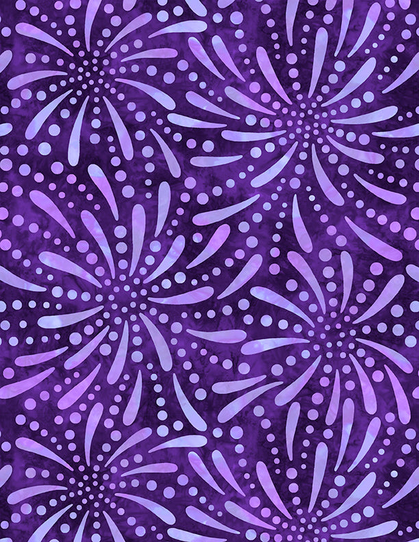 108" Fireworks Essentials Quilt Backing Fabric - Fireworks in Purple - 1054 2090 606