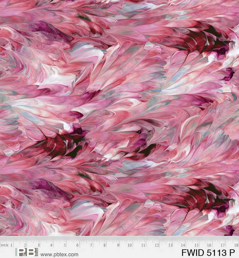 108" Fluidity Quilt Backing Fabric - Pink/Red - FWID 05113 P