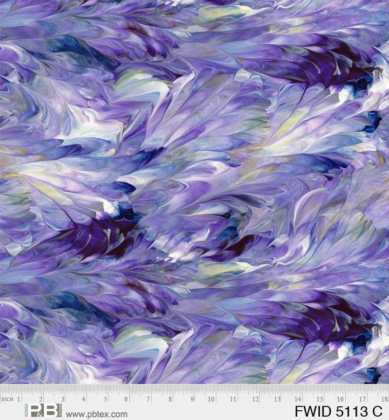 108" Fluidity Quilt Backing Fabric - Purple - FWID 05113 C