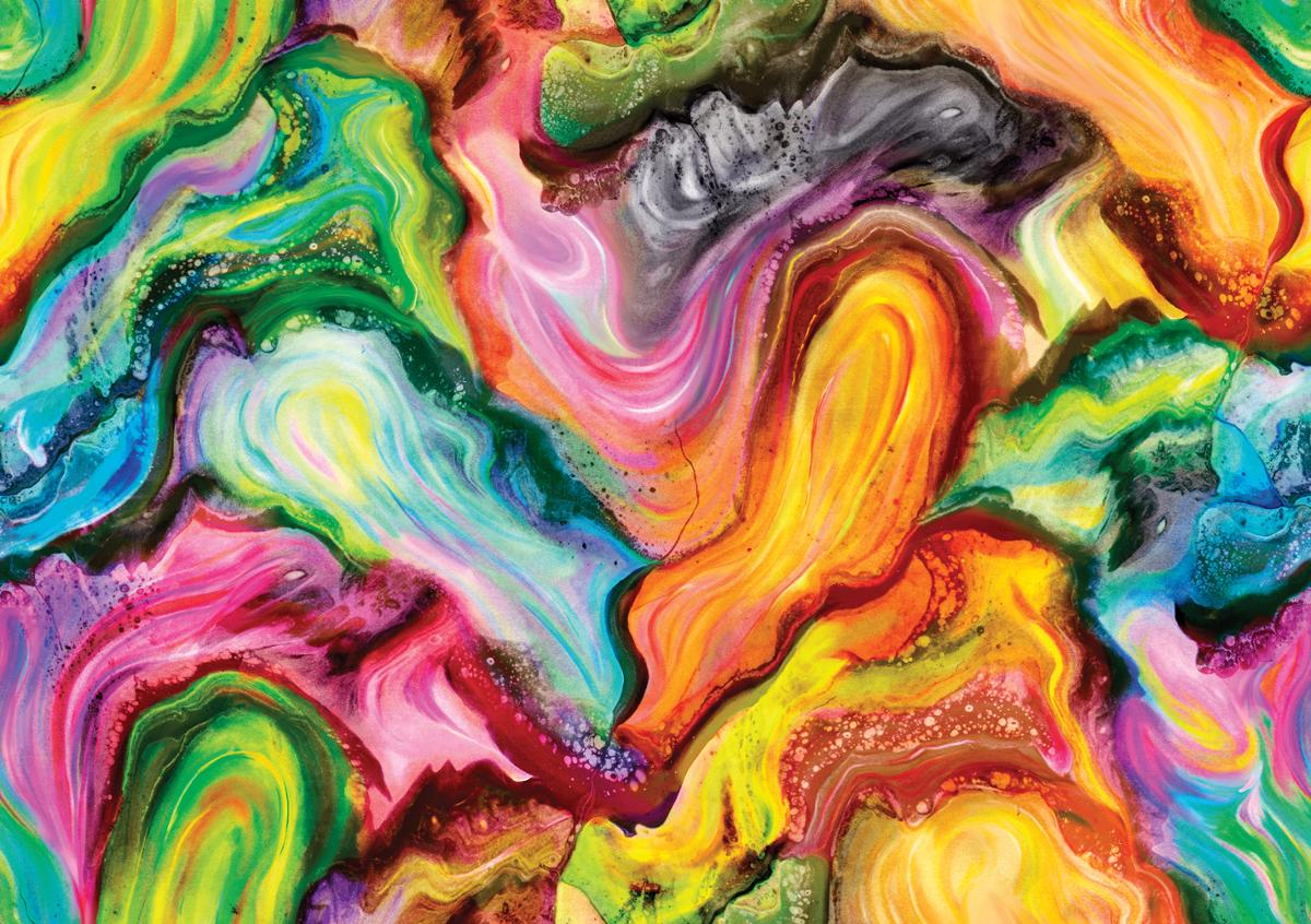 108" Gradients Euphoria Quilt Backing Fabric -  Color Eruption in Rainbow Multi - 108025 11