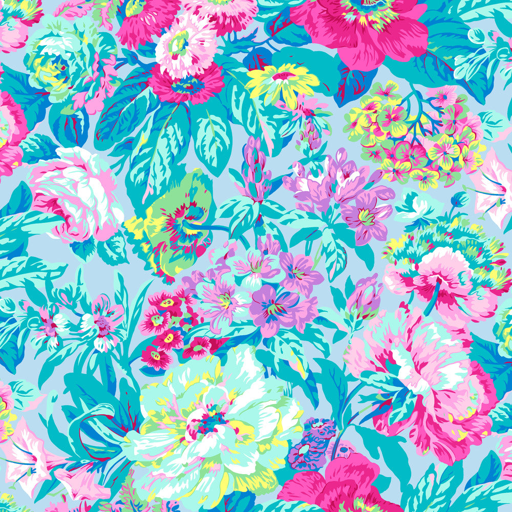 108" Kaffe Fassett Collective February 2026 Quilt Backing Fabric - Voluptuous in Pastel - QBPJ007.PASTEL