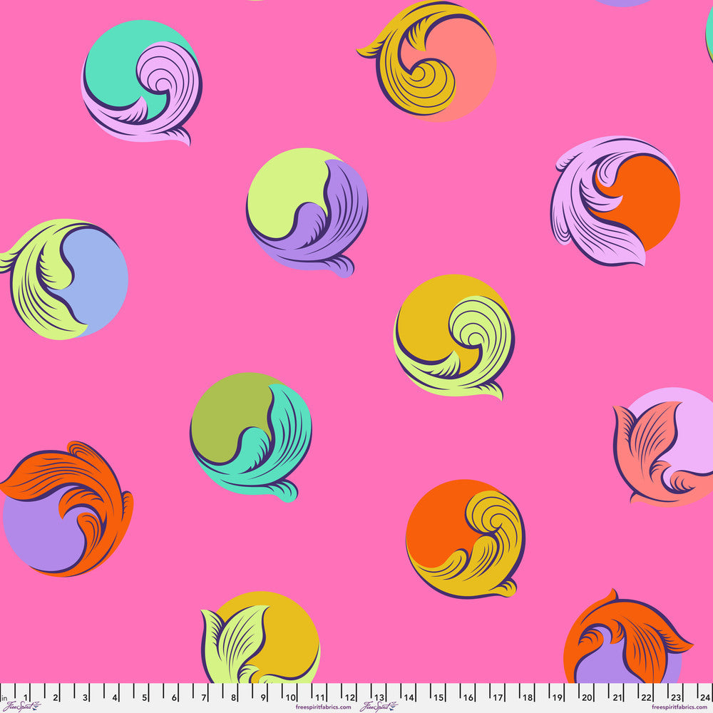 108" Legendary Quilt Backing Fabric by Tula Pink - Gumball in Sugar Plum - QBTP022.SUGARPLUM