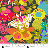108" Redwood Widebacks Quilting Fabric by Alison Glass - Art Theory Wide in Night Gray - AW-1449-K