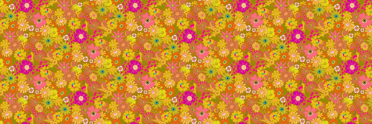 108" Redwood Widebacks Quilting Fabric by Alison Glass - Open-Eyed in Sun Gold - AW-10463-Y