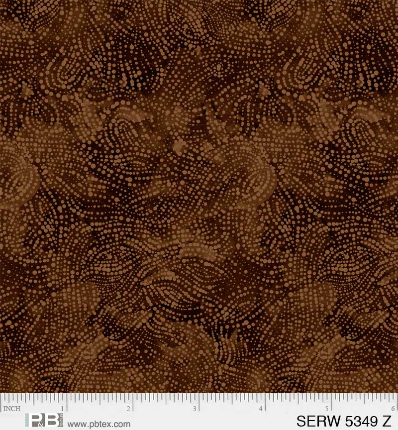 108" Serenity Quilt Backing Fabric - Serene Texture in Brown - SERW 05349 Z