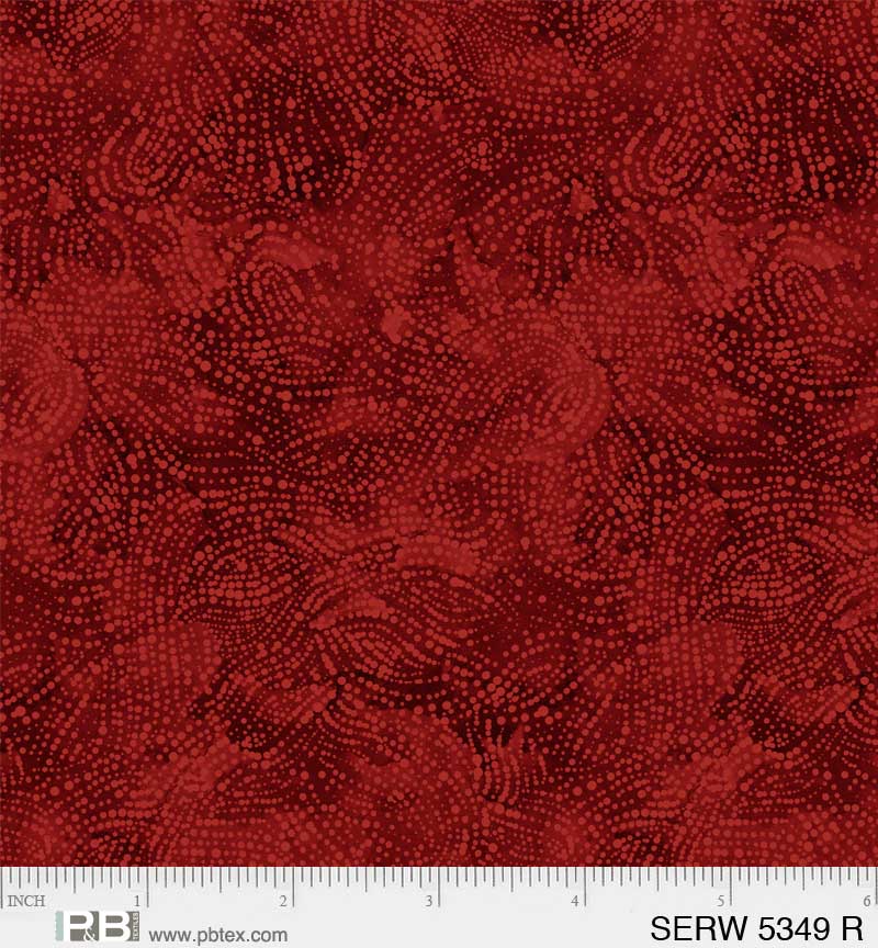 108" Serenity Quilt Backing Fabric - Serene Texture in Red - SERW 05349 R