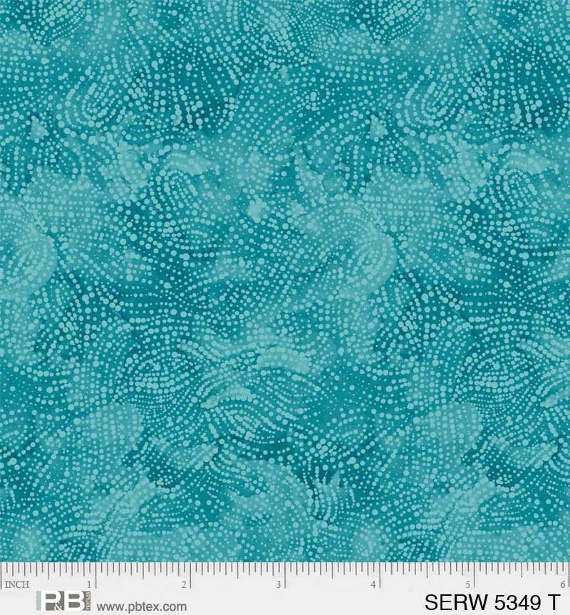 108" Serenity Quilt Backing Fabric - Serene Texture in Turquoise - SERW 05349 T