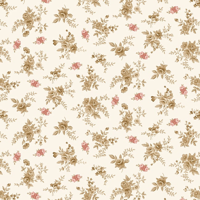 108" Sunwashed Romance Quilt Backing Fabric - Ditsy Floral in Cream - 1121-42