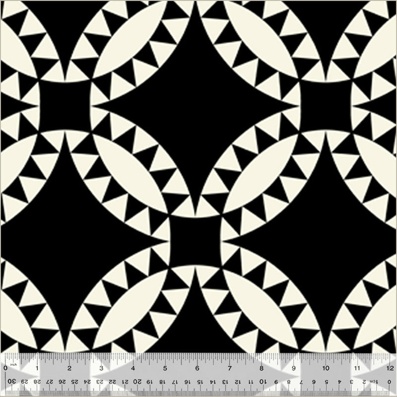 108" Windham Quilt Backing Fabric - Pickle Dish in Black - 54280W-1