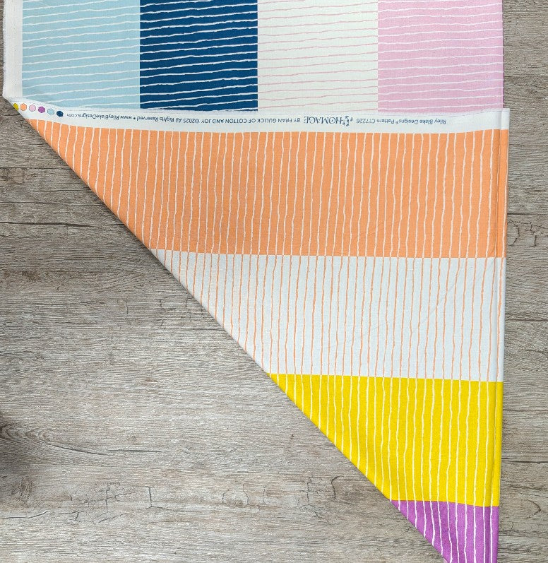 Homage Binding Stripe Quilt Fabric in Multi - C17226-MULTI