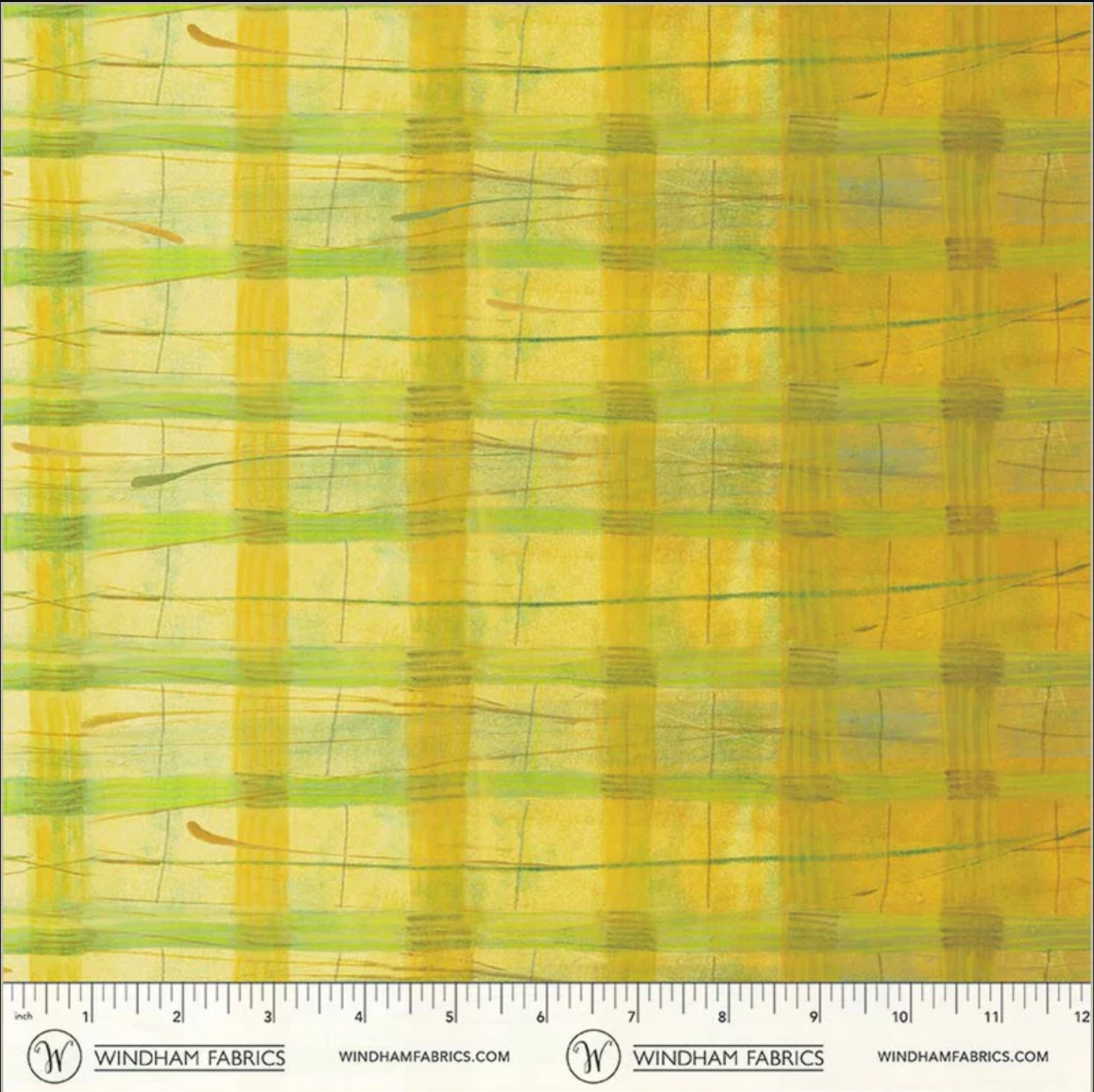 The Plaid One Quilt Fabric - Yuzu Plaid in Yuzu - 54919D-2