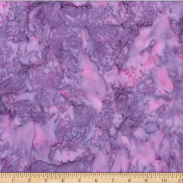 2025-2026 Hoffman Challenge Amethyst Batik Quilt Fabric - Bali Watercolors in Amethyst Purple - 1895-91 AMETHYST