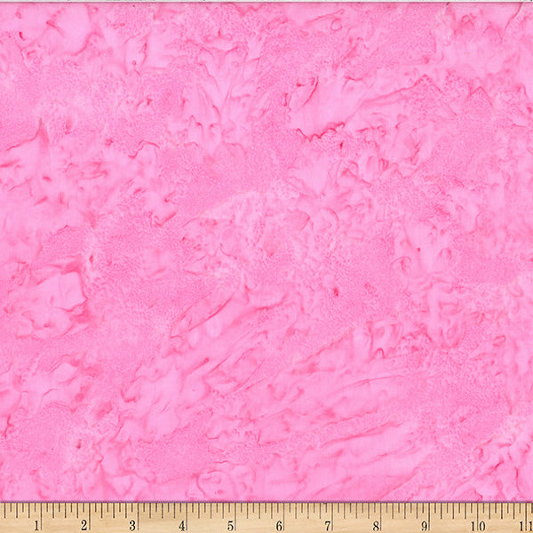 2025-2026 Hoffman Challenge Amethyst Batik Quilt Fabric - Bali Watercolors in Hibiscus Pink - 1895-519 HIBISCUS