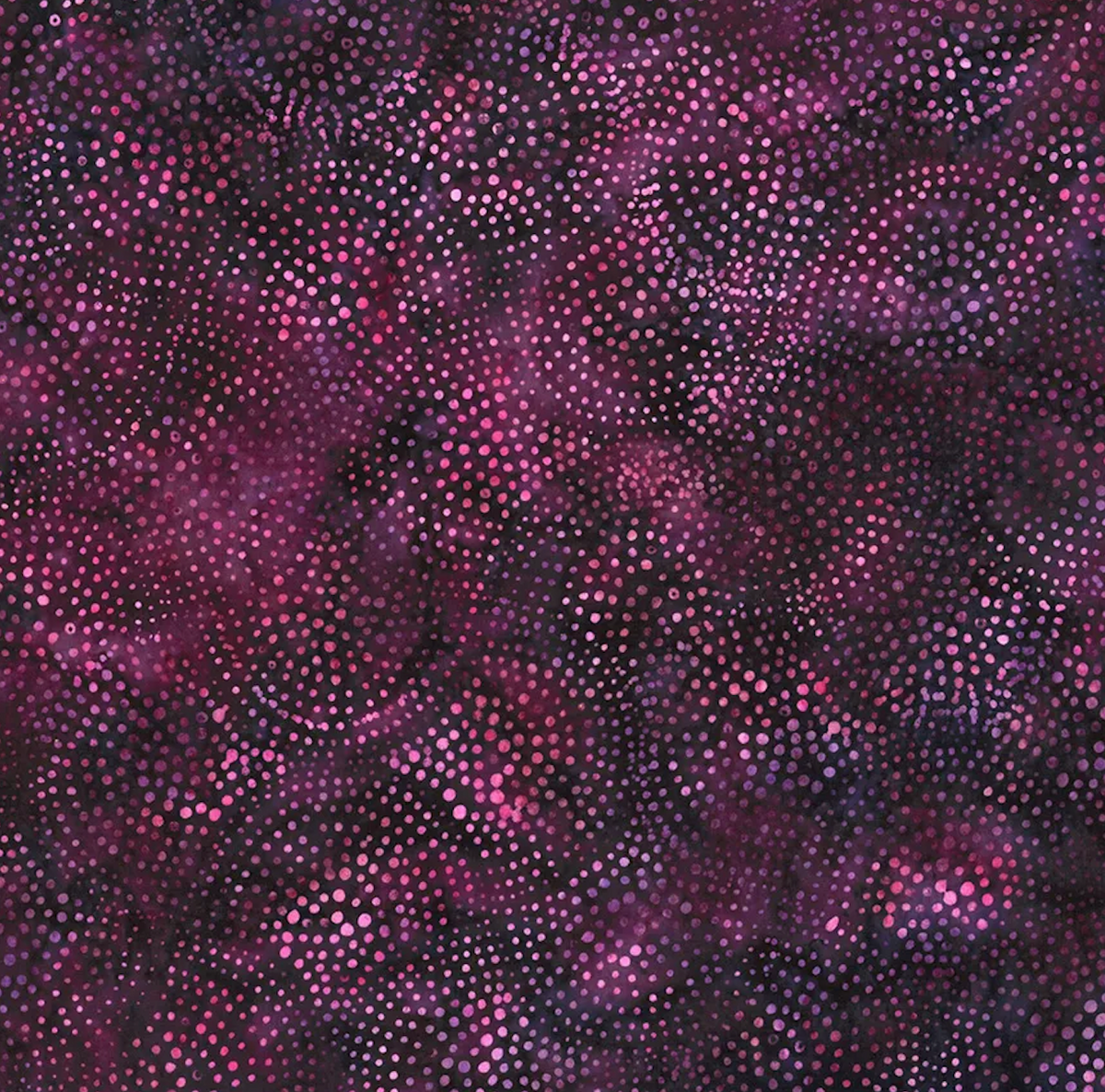 2025-2026 Hoffman Challenge Amethyst Batik Quilt Fabric - Dotty Scallop in Marsala Purple - X2622-423 MARSALA