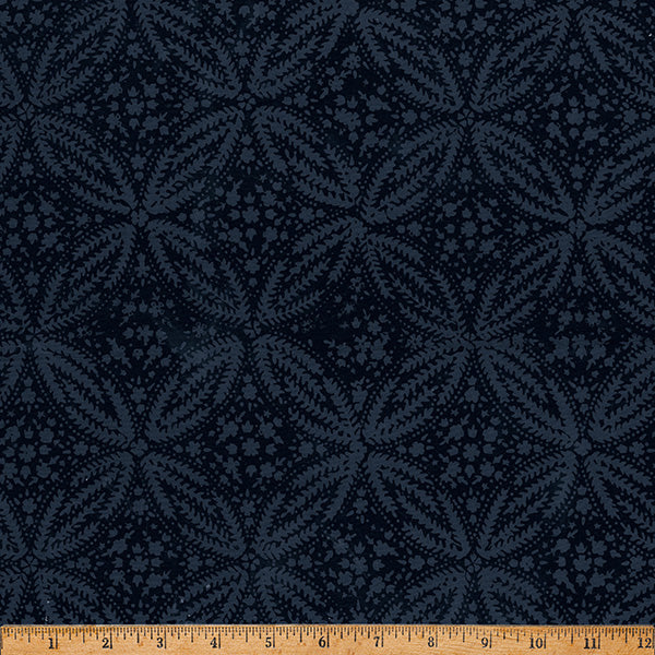 2026-2027 Hoffman Challenge Coffee Shoppe Batik Quilt Fabric - Medallion in Black - X2657-4-Black