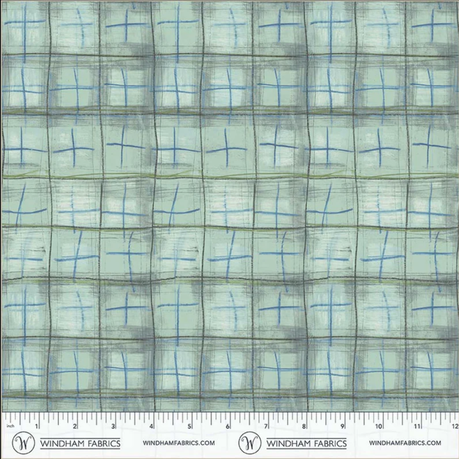 The Plaid One Quilt Fabric - Lakeside Plaid in Lakeside - 54929D-17