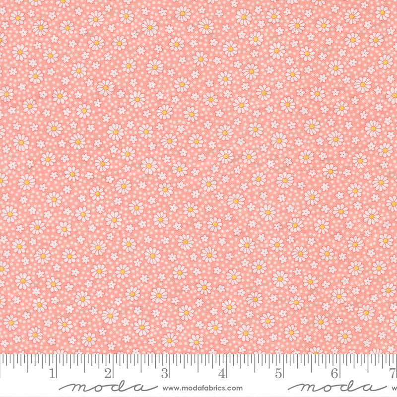 30's Playtime 2025 Quilt Fabric - Dotty Daisy in Petal Pink - 23379 13