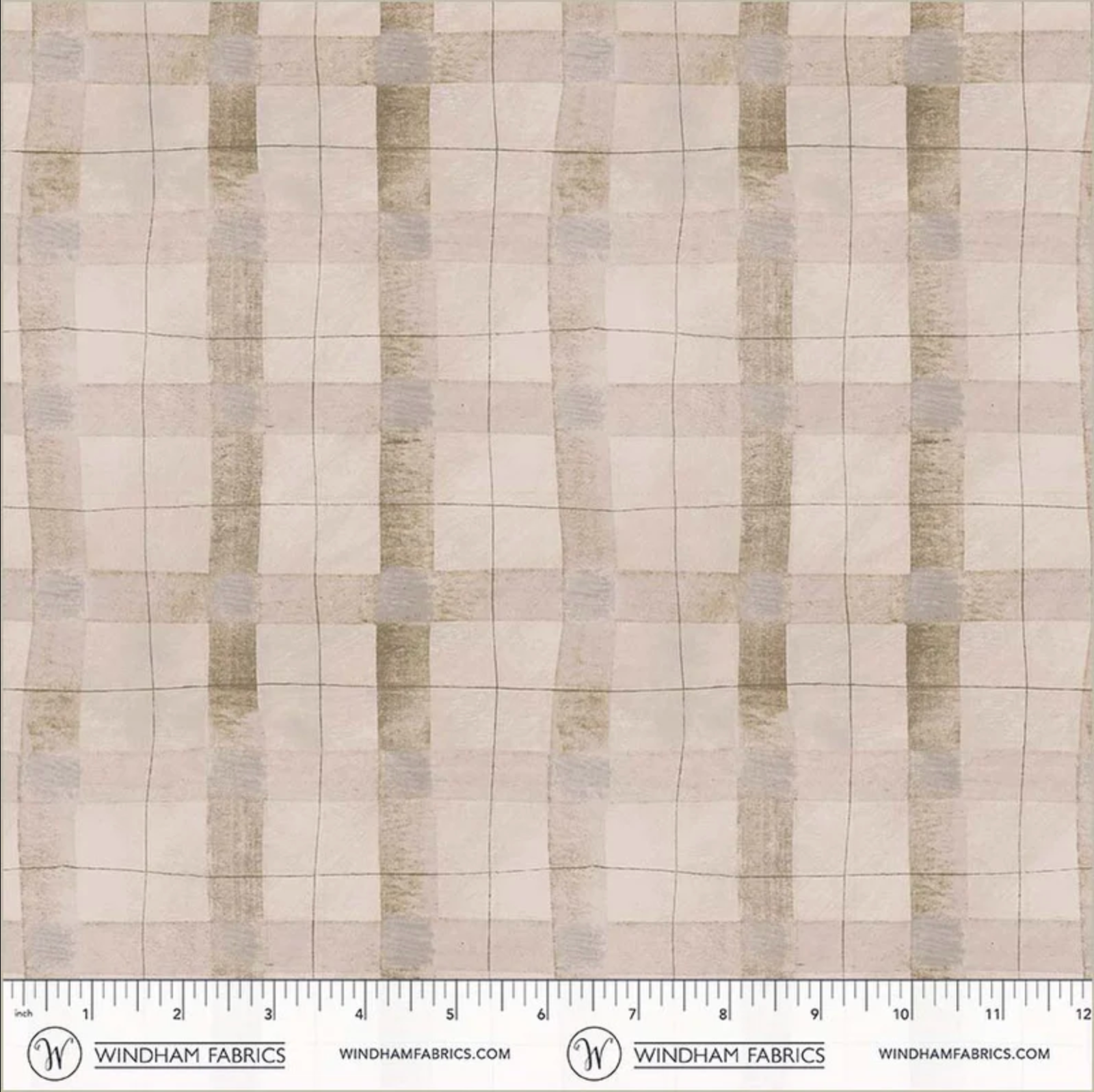 The Plaid One Quilt Fabric - Oatmeal Plaid in Oatmeal - 54931D-19