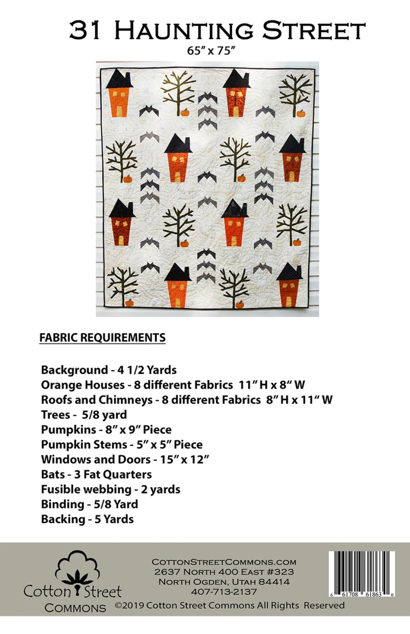 31 Haunting Square Quilt Pattern by Cotton Street Commons - CSC217