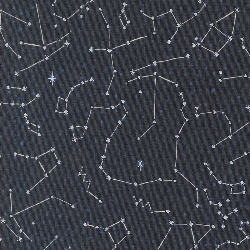 3 2 1 Blast Off Quilt Fabric - The Constellations in Night Sky Blue - 20954 15