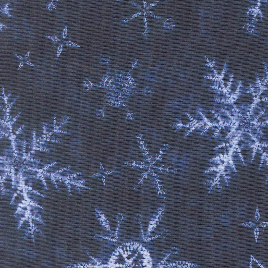 Winter Chill Quilt Fabric - Snowflakes in Midnight - 48100-13