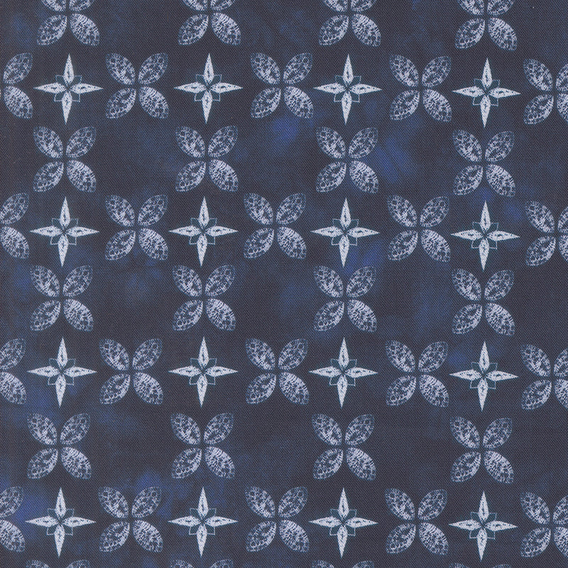 Winter Chill Quilt Fabric - Compass and Peel in Midnight - 48106 13