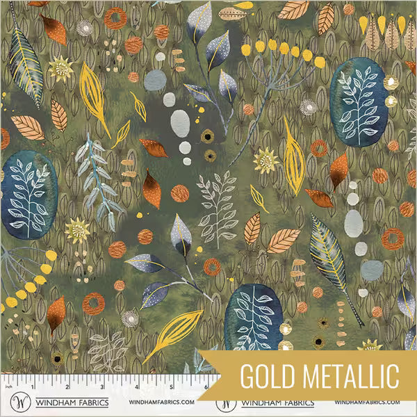 Flora and Form Quilt Fabric - Forage in Labradorite - 54779DM-1