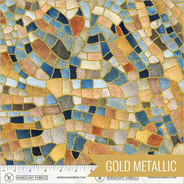 Flora and Form Quilt Fabric - Crackle in Fire Opal - 54780DM-2
