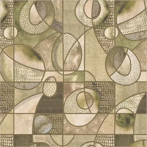 Flora and Form Quilt Fabric - Orbit in Sage - 54782D-7