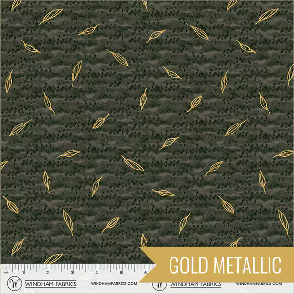 Flora and Form Quilt Fabric - Sprig in Phthalo Green - 54783DM-4