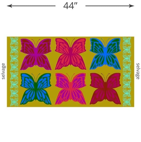 P448  Anna Maria Overdressed Quilt Fabric - 6 O'Clock Panel In Bohemian - AMT154-74L