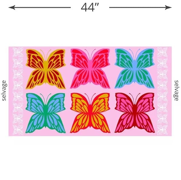 P447 Anna Maria Overdressed Quilt Fabric - 6 O'Clock Panel In Candy - AMT154-20C