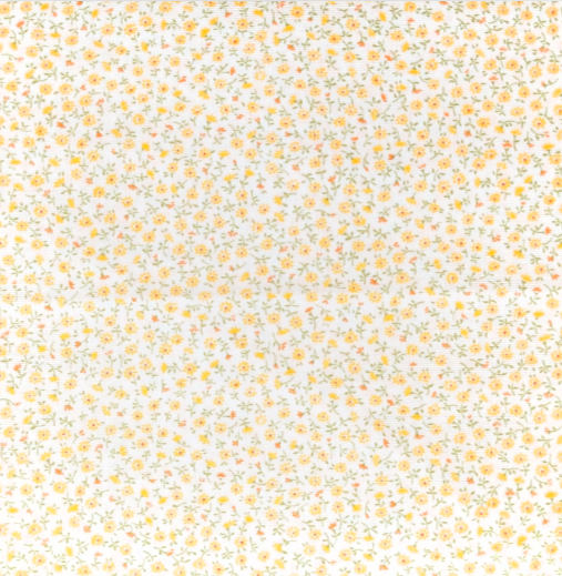 Japanese Imported Quilt Fabric - Mini Daisies on Cream - 6112 D4-2