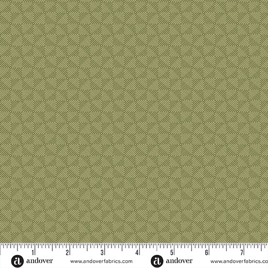 Square Dance Fabric by Laundry Basket Quilts - Square Dance in Rosemary - A-10080-G
