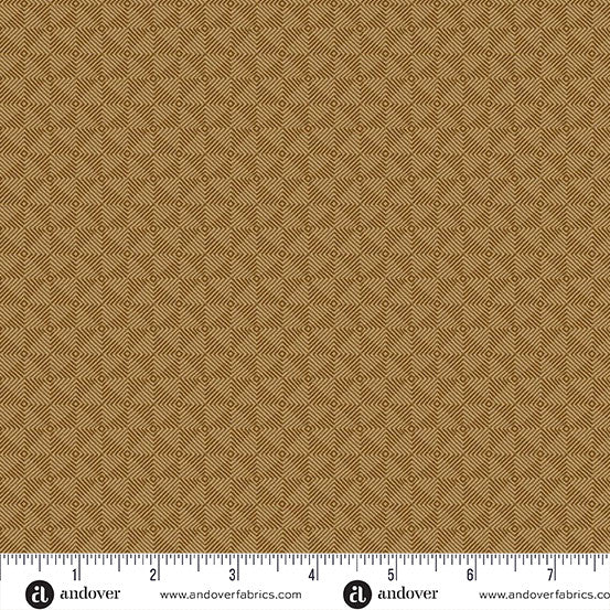 Square Dance Fabric by Laundry Basket Quilts - Square Dance in Cocoa - A-10080-N1