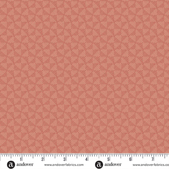Square Dance Fabric by Laundry Basket Quilts - Square Dance in Rose- A-10080-O3