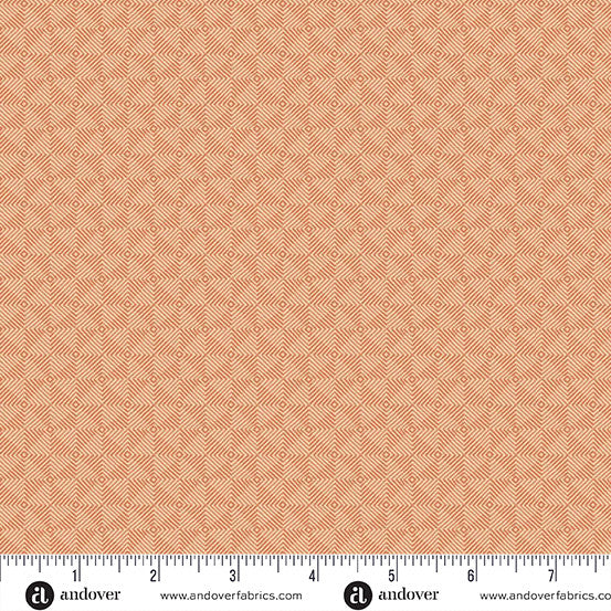 Square Dance Fabric by Laundry Basket Quilts - Square Dance in Coral- A-10080-O4