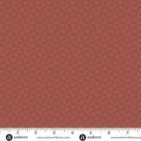 Square Dance Fabric by Laundry Basket Quilts - Square Dance in Scarlet - A-10080-O