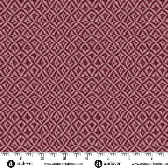 Square Dance Fabric by Laundry Basket Quilts - Square Dance in Puce- A-10080-P1