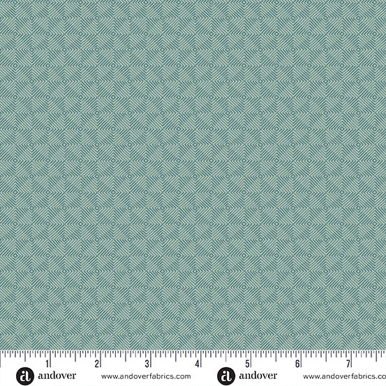 Square Dance Fabric by Laundry Basket Quilts - Square Dance in Spanish Moss - A-10080-T3