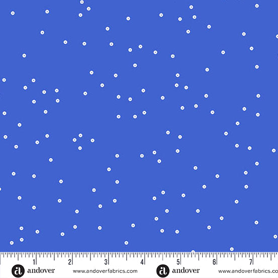 Sequin Quilt Fabric - Sequin Dot in Blue - A-1371-B