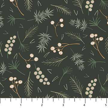 Snowfall Quilt Fabric - Berries in Forest - 91032-79