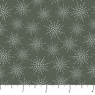 Snowfall Quilt Fabric - Sparkle in Forest - 91034M-76