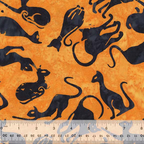 Lenore Batiks - Cats in Lantern - 9200Q 6
