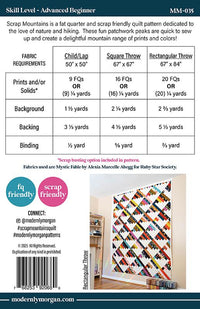 Scrap Mountains Quilt Pattern by Modernly Morgan - MM 035