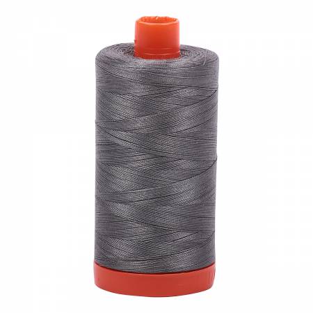 Aurifil 50 wt cotton thread, 1300m, Grey Smoke (5004)