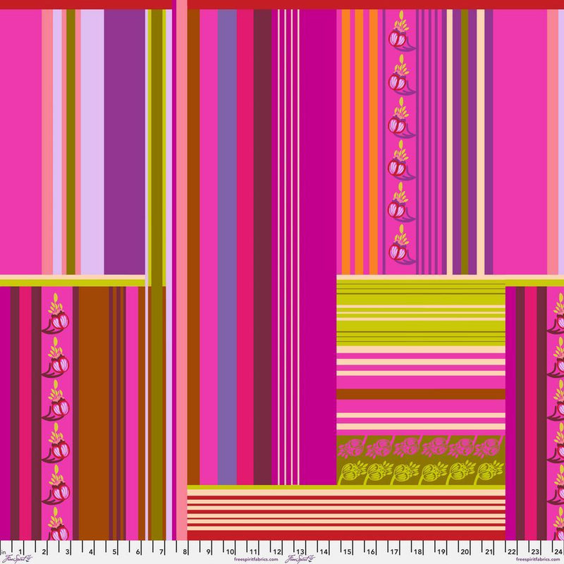 AM Loves HUE Quilt Fabric by Anna Maria - Belonging in Juicy Red/Purple - PWAH126.JUICY
