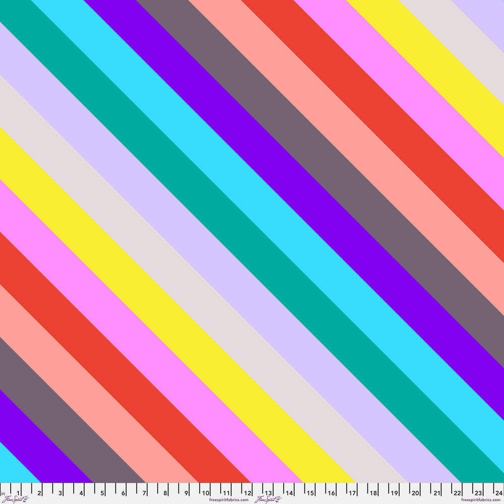 AM Loves HUE Quilt Fabric by Anna Maria - Slightly Biased in Taffy Light/Multi  - PWAH229.TAFFY