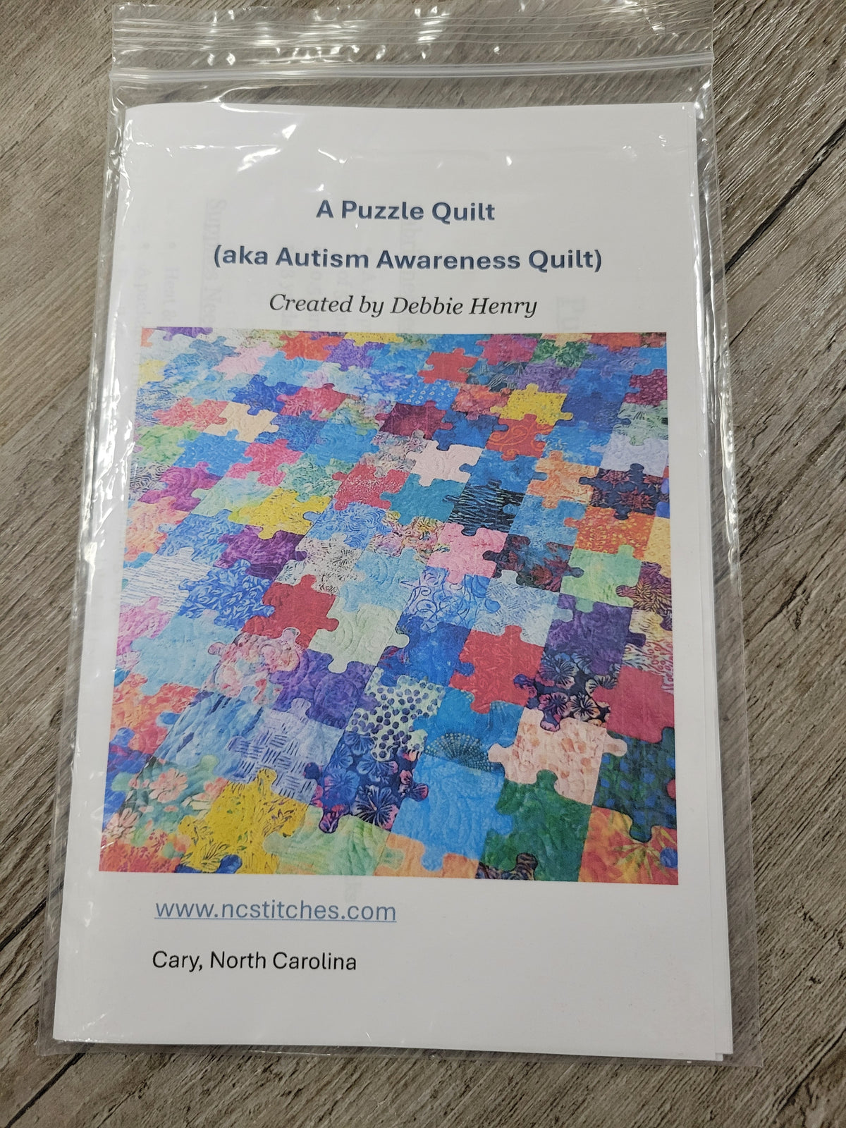 A Puzzle Quilt Pattern by Debbie Henry - PUZZLE